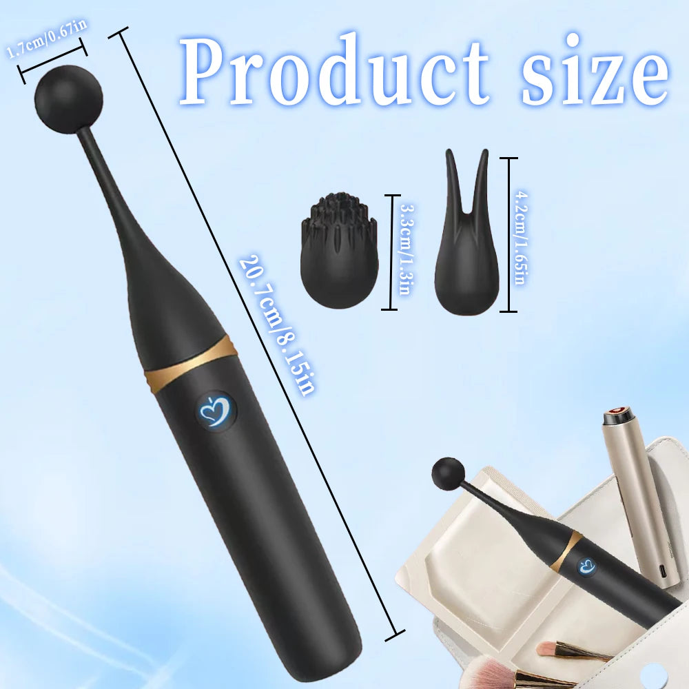 Female Squirting Vibrator Nipple Stimulator High Frequency Personal Massager Wand 2 Silicone Heads Clitoral Vibrator Sex Toys