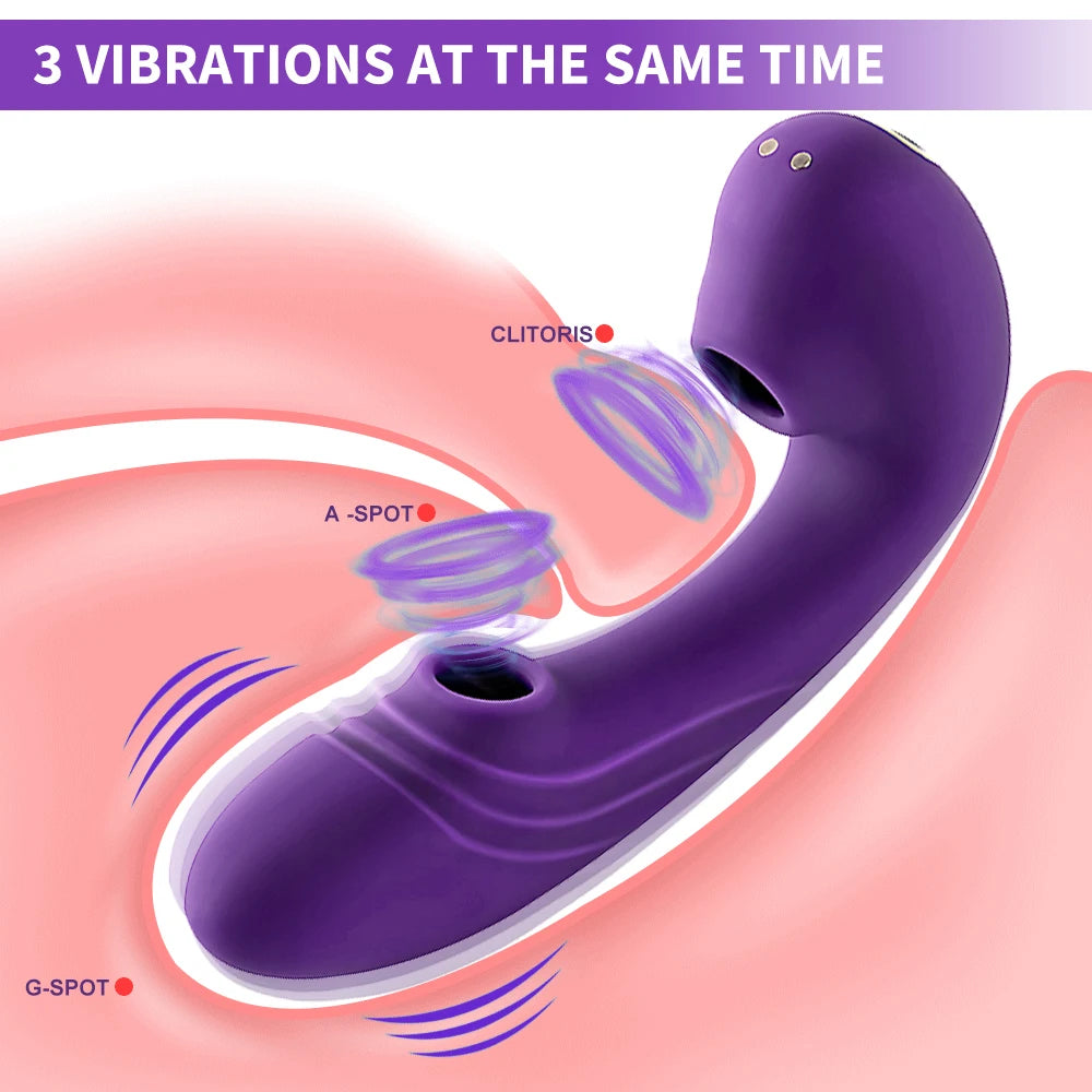 Clitoris Sucker Stimulator for Women Nipple Vibrator Clitorial Dildo Vaginal Suck Panties Massager to Satisfy Sex Toys for Adult
