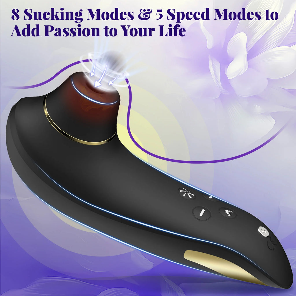 Heating Sucking Vibrator Female 5 Speeds 8 Suck Modes Clitoris Nipple Stimulator Anal Suction Massager Adult Sex Toys for Women