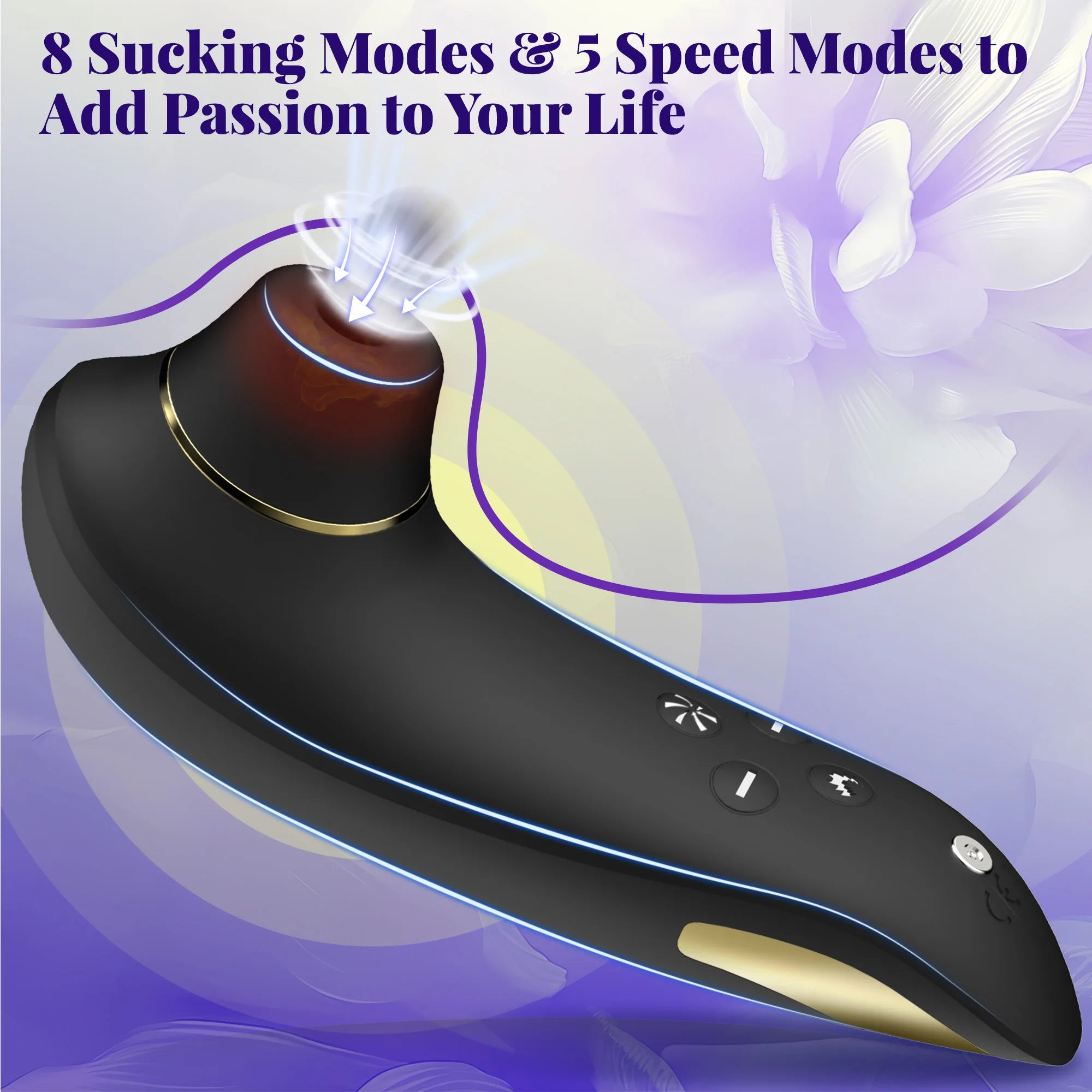 Heating Sucking Vibrator Female 5 Speeds 8 Suck Modes Clitoris Nipple Stimulator Anal Suction Massager Adult Sex Toys for Women