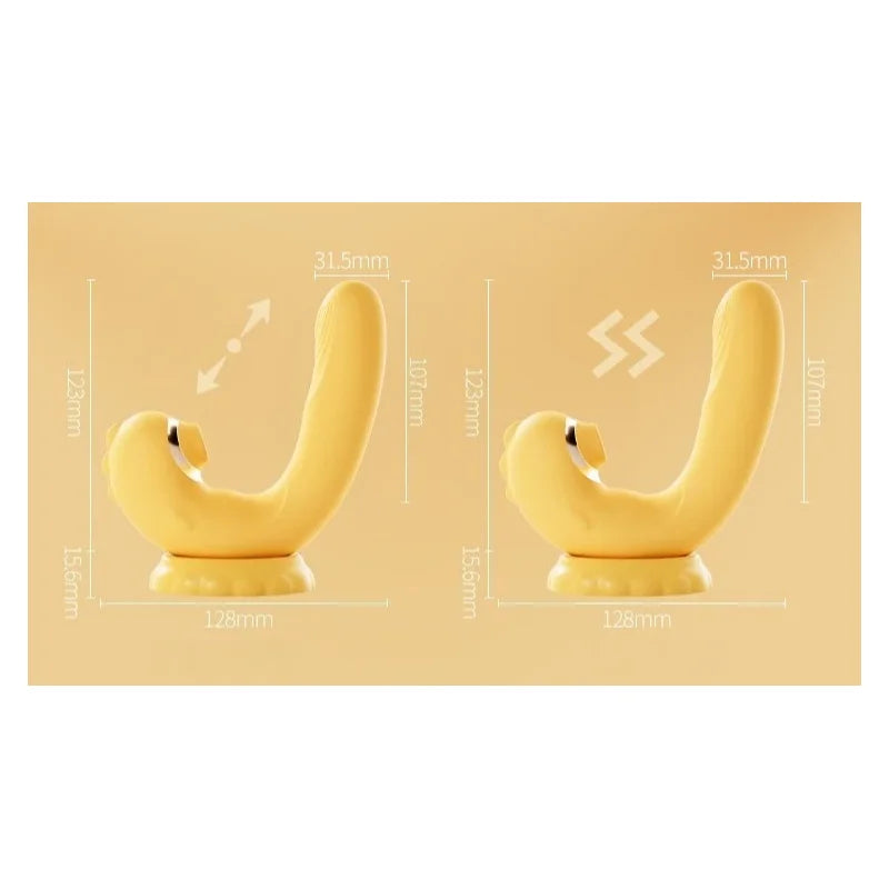 Insertable Vibrator with Powerful Suction | G-Spot & Clit Stimulator for Women | Waterproof Adult Sex Toy for Intimate Pleasure