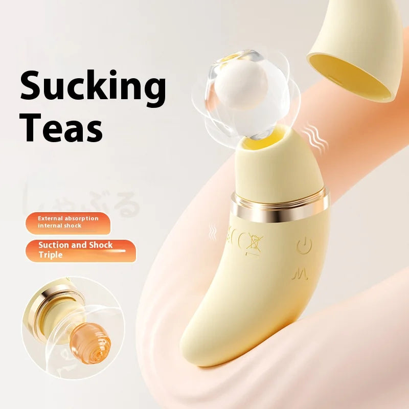 sucking vibrator female sex toys 2-in-1 vibrator clitoral sucking stimulator adult products spanking vibrating sex shop