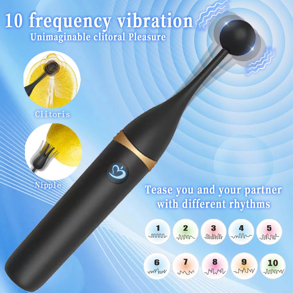 Female Squirting Vibrator Nipple Stimulator High Frequency Personal Massager Wand 2 Silicone Heads Clitoral Vibrator Sex Toys