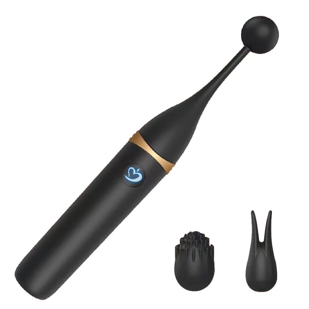 Female Squirting Vibrator Nipple Stimulator High Frequency Personal Massager Wand 2 Silicone Heads Clitoral Vibrator Sex Toys