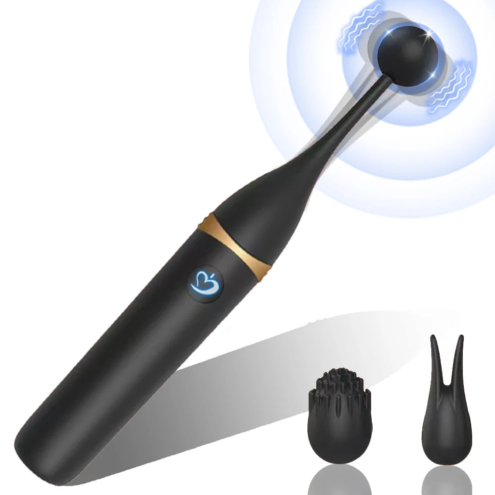 Female Squirting Vibrator Nipple Stimulator High Frequency Personal Massager Wand 2 Silicone Heads Clitoral Vibrator Sex Toys